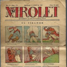 Tebeos: VIROLET, SUPLEMENT IL·LUSTRAT D' EN PATUFET Nº 275 - 9 ABRIL 1927 - AMB MIRET, CORNET, JUNCEDA, TONI