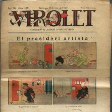 Tebeos: VIROLET SUPLEMENT IL·LUSTRAT D'EN PATUFET Nº 388 - 8 JUNY 1929 - MORENO TONI CORNET MORALES