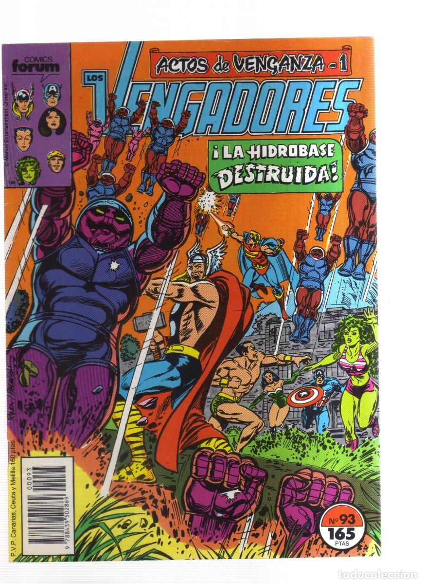 Tebeos: LOS VENGADORES N,93 FORUM - Foto 1
