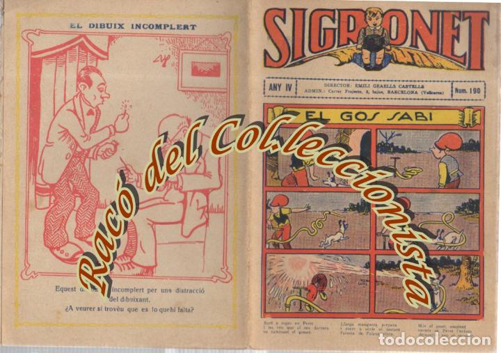 Tebeos: SIGRONET , N. 190 , ANY IV, 1927 - Foto 1