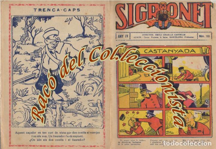 Tebeos: SIGRONET , N. 193 , ANY IV, 1927 - Foto 1