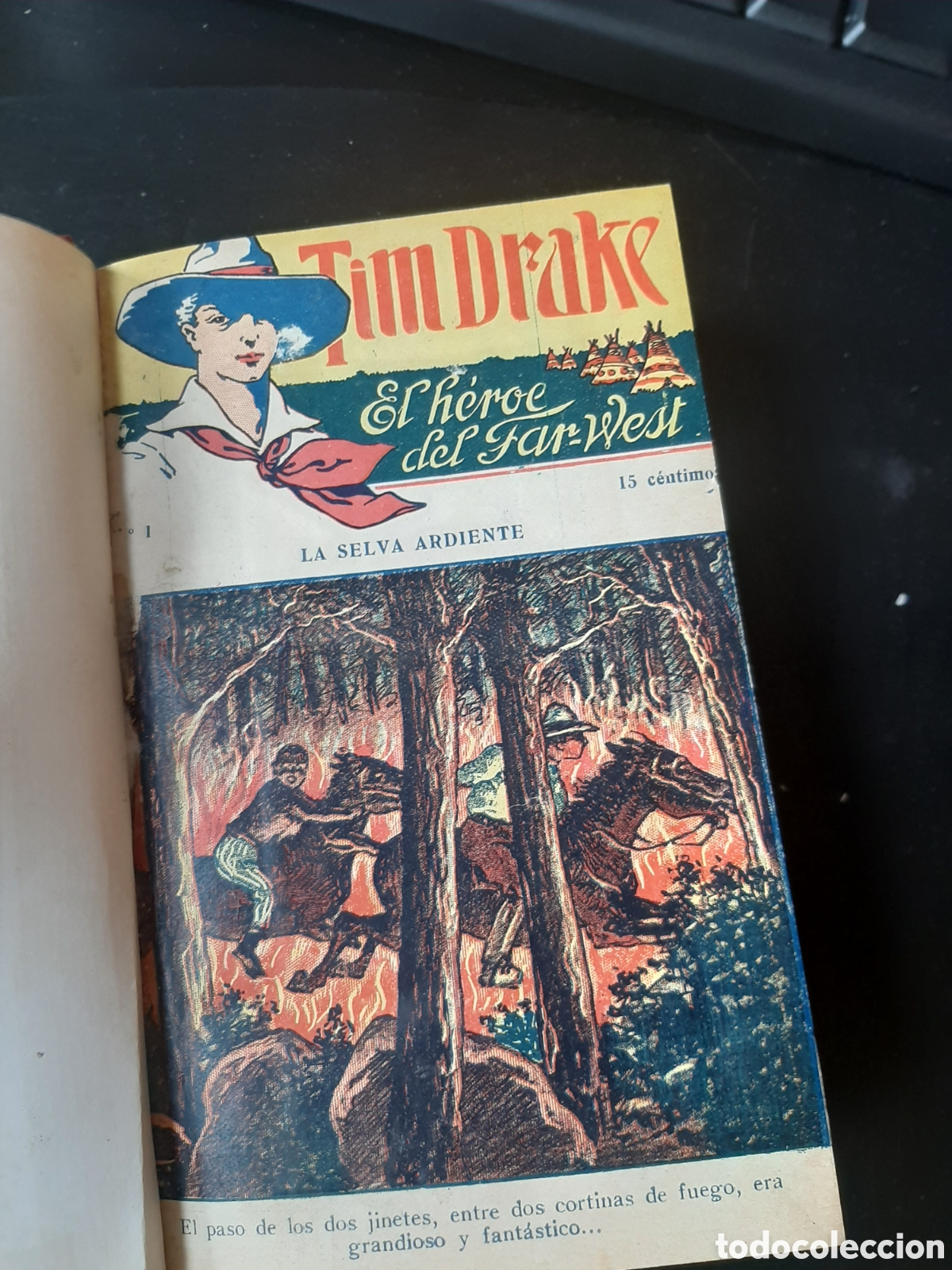 Tebeos: Tomo encuadernado Tim Drake ,el h&eacute;roe del Far-West n&uacute;meros del 1 al 20 - Foto 1