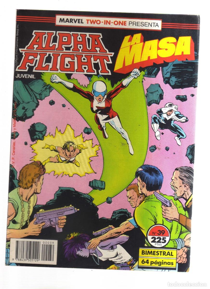 Tebeos: ALPHA FLIGHT LA MASA MARVEL TWO-IN-ONE N,39 BIMESTRAL 64 PAGINAS - Foto 1