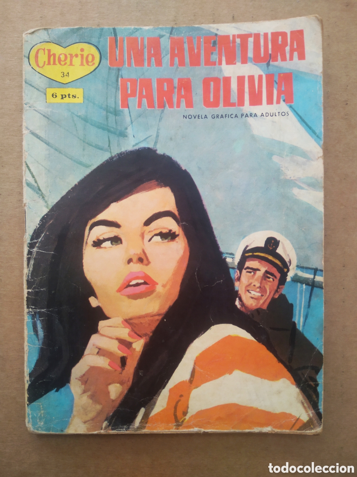 Comics: Cherie n&deg;34: Una Aventura Para Olivia (Semic Espa&ntilde;ola, 1965). Novela Gr&aacute;fica Para Adultos.