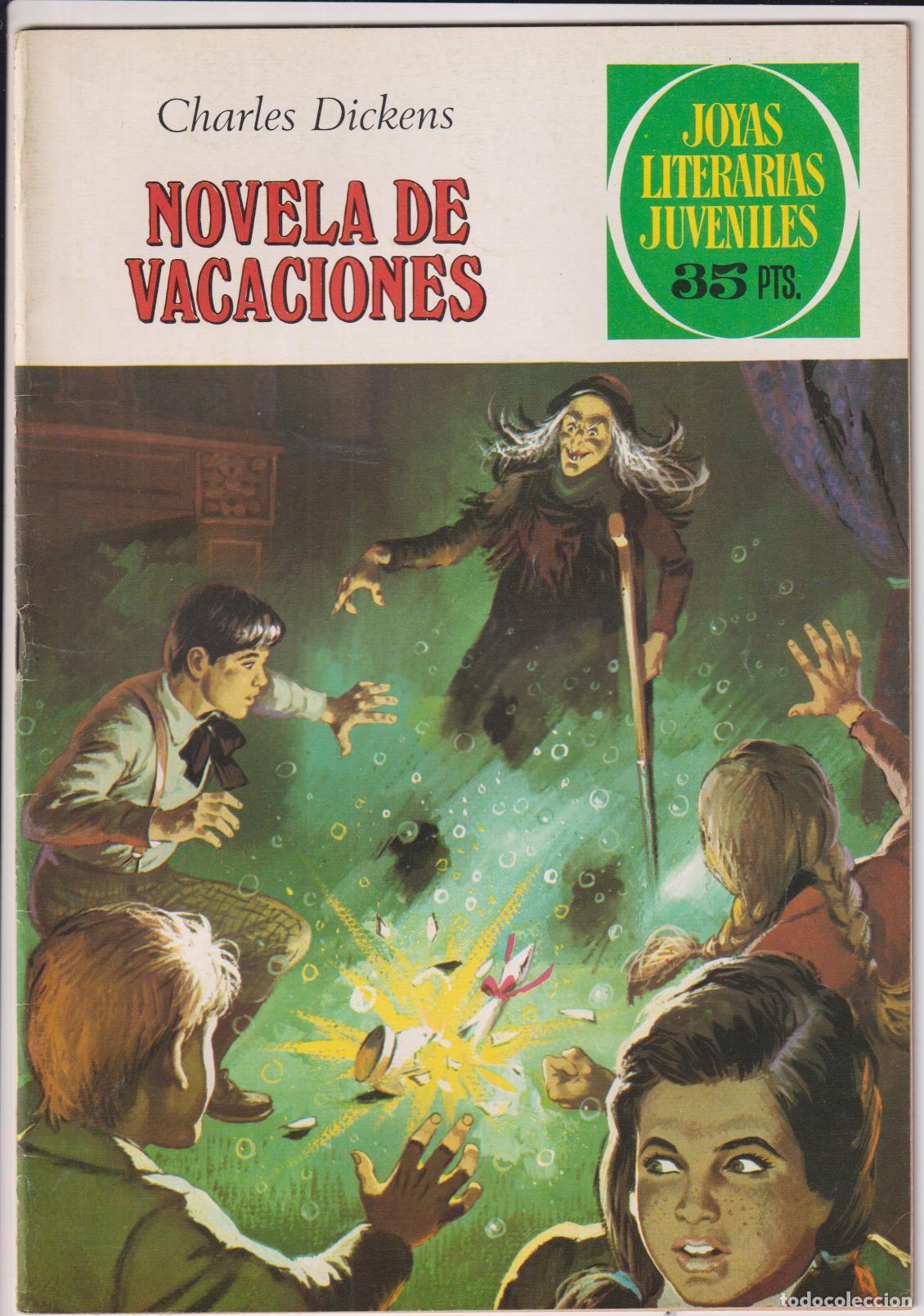 Comics: Joyas Literarias n&ordm; 215. Novelas de Vacaciones. 1&ordf; Edici&oacute;n Bruguera 1979