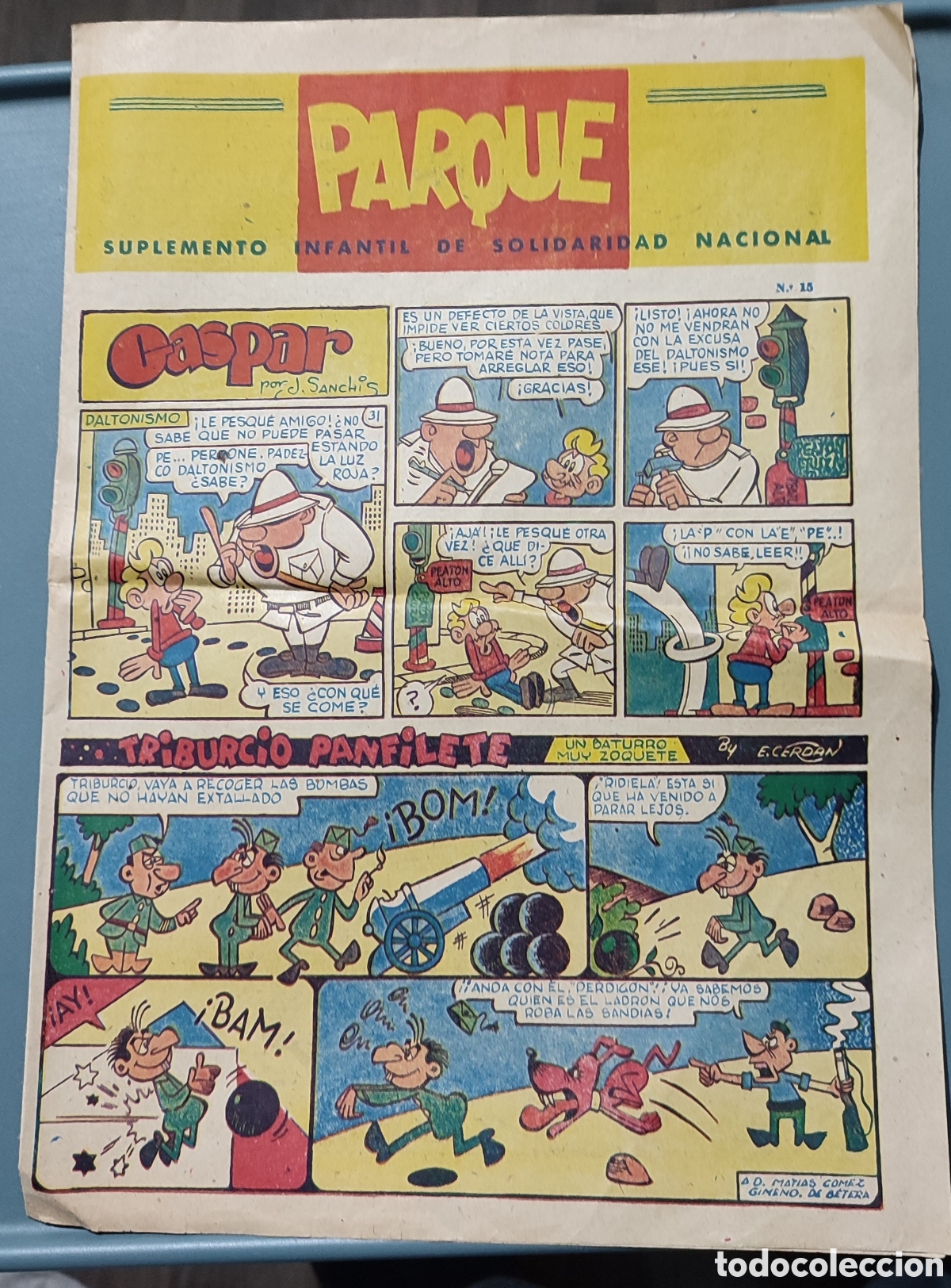 Tebeos: Suplemento infantil El Parque.Num 15 - Foto 1