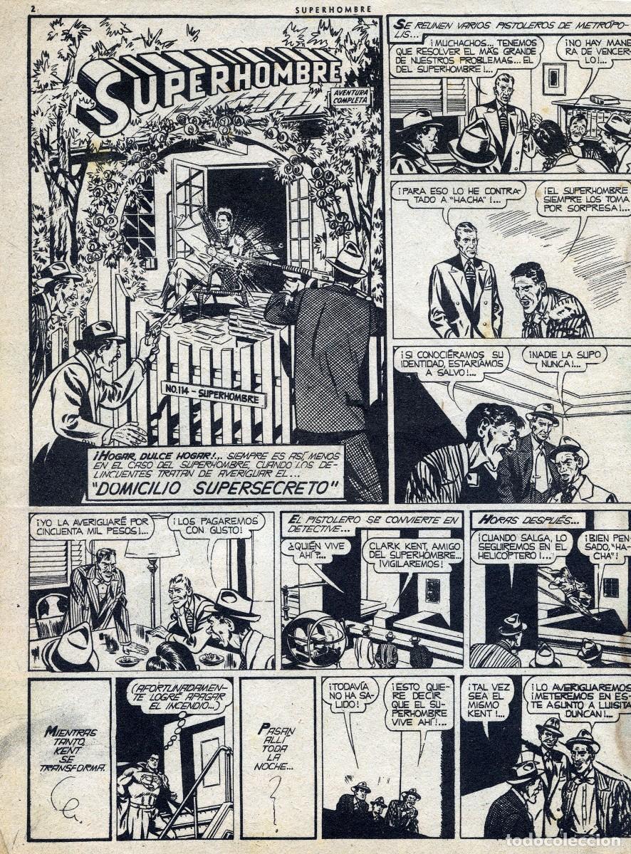 Tebeos: SUPERHOMBRE N&ordm; 114 - MUCHNIK EDITORES - 1952 - Foto 2