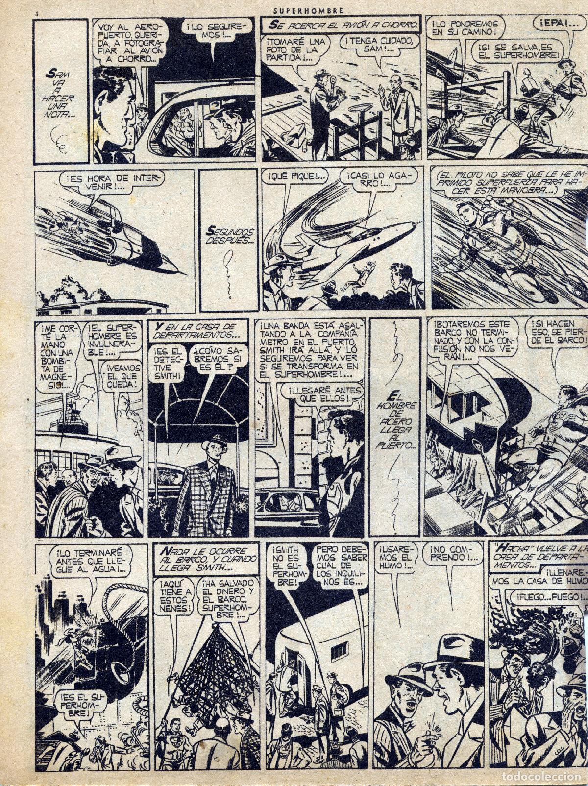 Tebeos: SUPERHOMBRE N&ordm; 114 - MUCHNIK EDITORES - 1952 - Foto 3