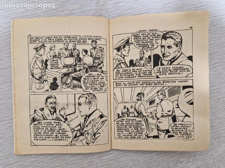 Tebeos: MISION MORTAL - AVENTURAS DEL ESPACIO - N&ordm; 4 - TIENE FALLOS DE IMPRESION. - Foto 2
