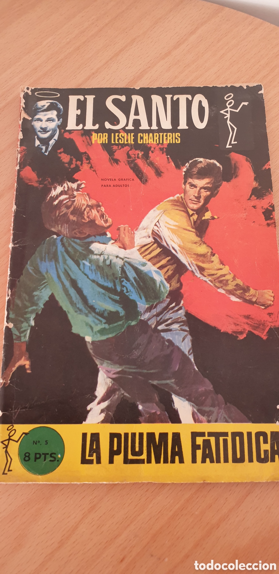 Tebeos: C&oacute;mic El Santo,Num.5 a&ntilde;o 1968 La pluma fat&iacute;dica - Foto 1