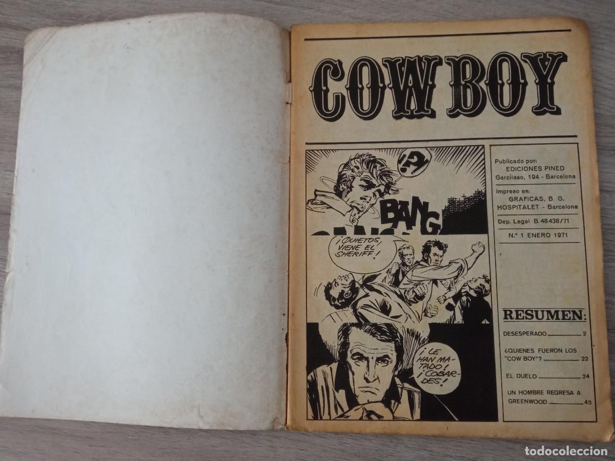 Tebeos: COWBOY N&ordm; 1, EDICIONES PINED - Foto 2