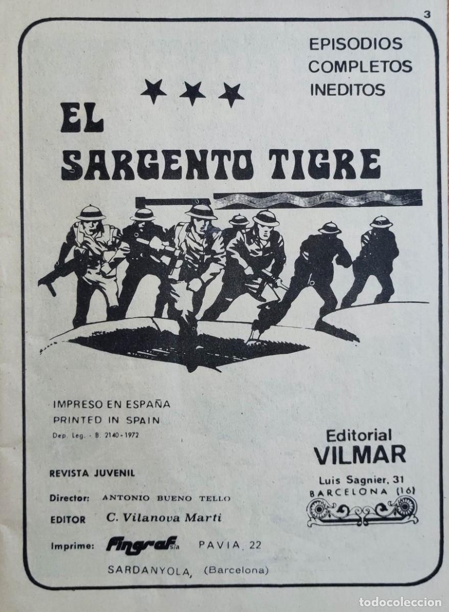 Tebeos: EL SARGENTO TIGRE N&ordm; 25 EL ESPIA QUE PERDIO SU RISA - 1972 VILMAR. - Foto 4