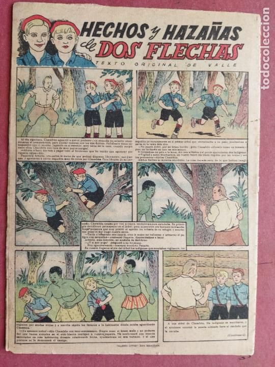 Tebeos: FLECHAS Y PELAYOS N&ordm; 214 - 1943 - AROZTEGUI - Foto 2