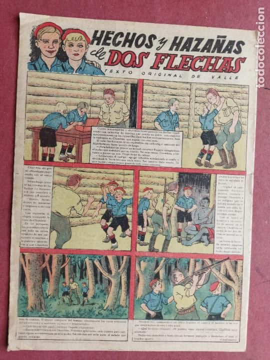 Tebeos: FLECHAS Y PELAYOS N&ordm; 215 - 17 ENERO 1943 - AROZTEGUI - Foto 2