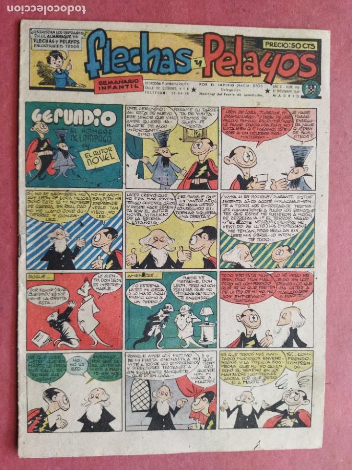 Tebeos: FLECHAS Y PELAYOS N&ordm; 466 CON RECORTABLE - Foto 1