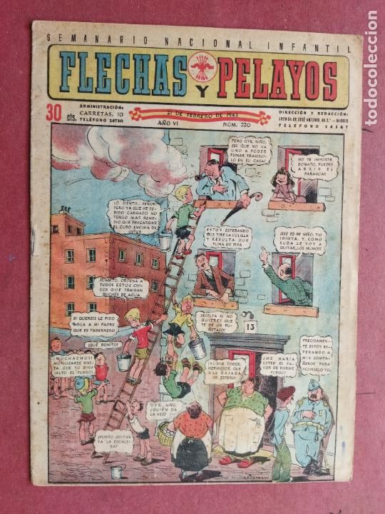 Tebeos: FLECHAS Y PELAYOS N&ordm; 220 - Foto 1