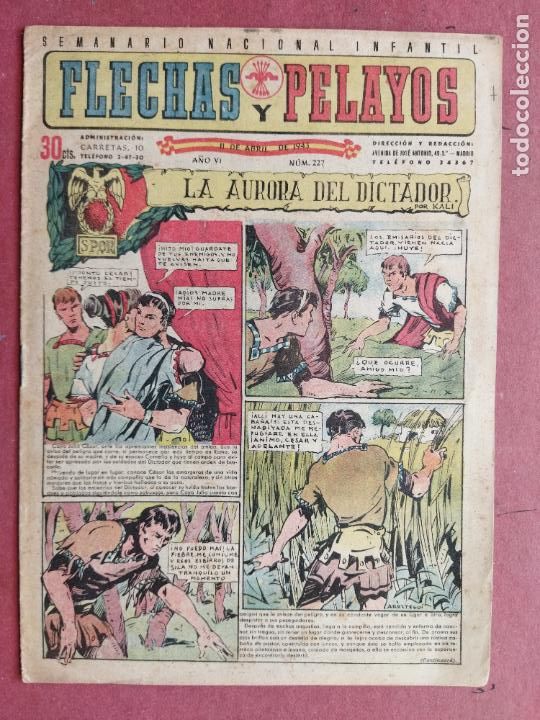Tebeos: FLECHAS Y PELAYOS N&ordm; 227 - 1943 - Foto 1