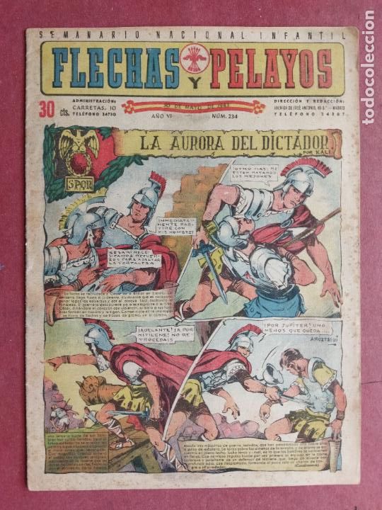 Tebeos: FLECHAS Y PELAYOS N&ordm; 234 - 1943 - Foto 1