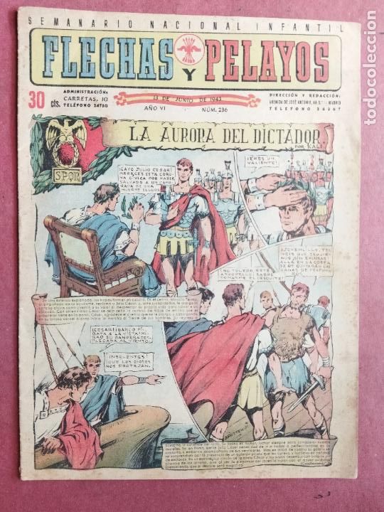 Tebeos: FLECHAS Y PELAYOS N&ordm; 236 - 1943 - Foto 1
