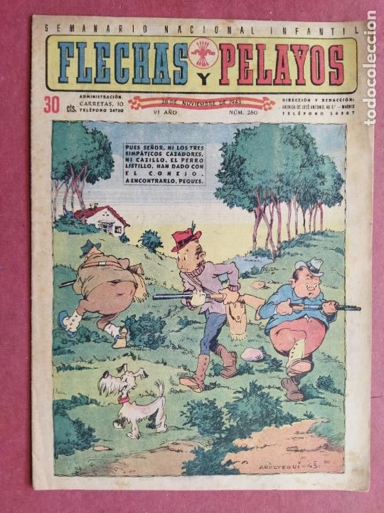 Tebeos: FLECHAS Y PELAYOS N&ordm; 260 - 1943 - Foto 1