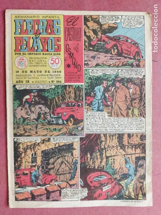 Tebeos: FLECHAS Y PELAYOS N&ordm; 388 - 1946 - Foto 1