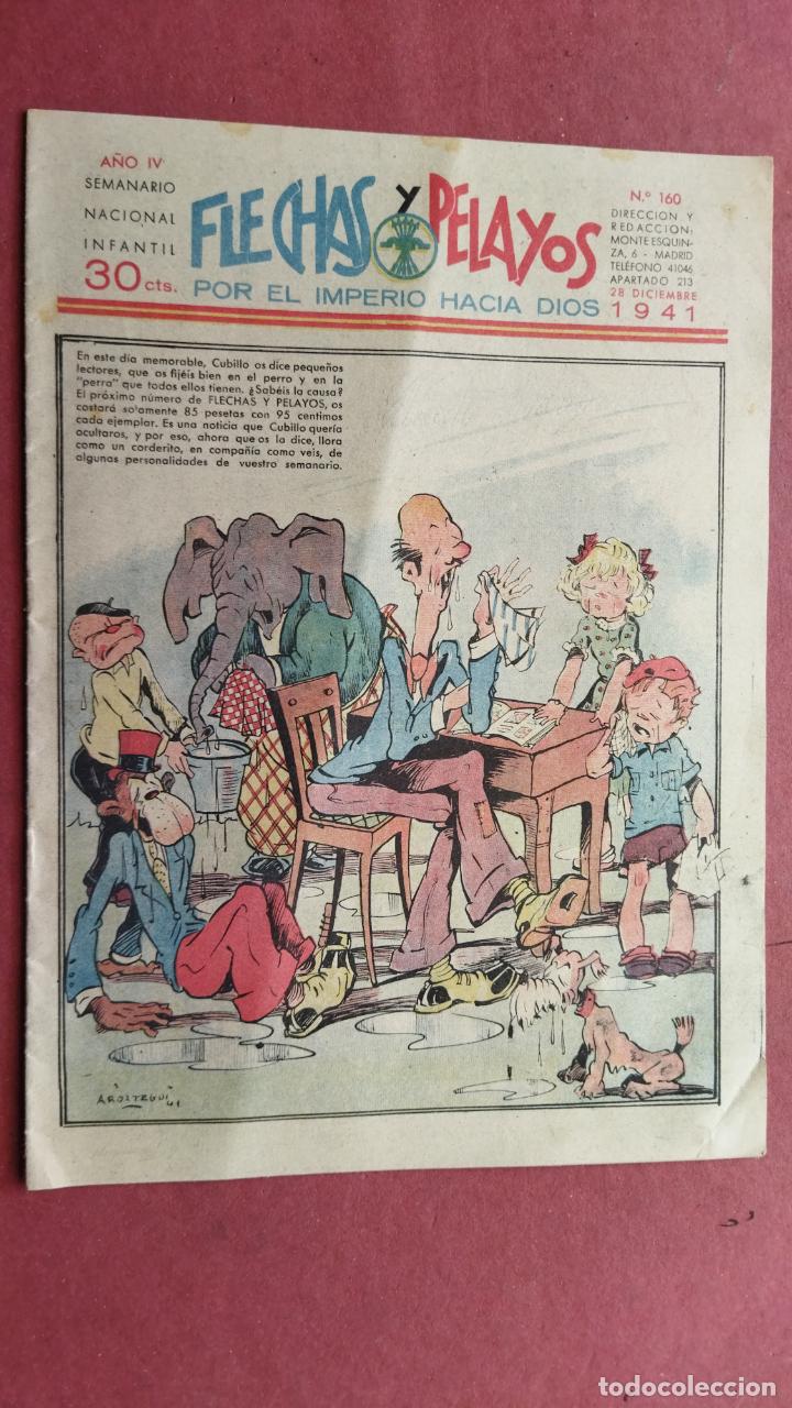 Tebeos: FLECHAS Y PELAYOS N&ordm; 160 - 1941 - Foto 1