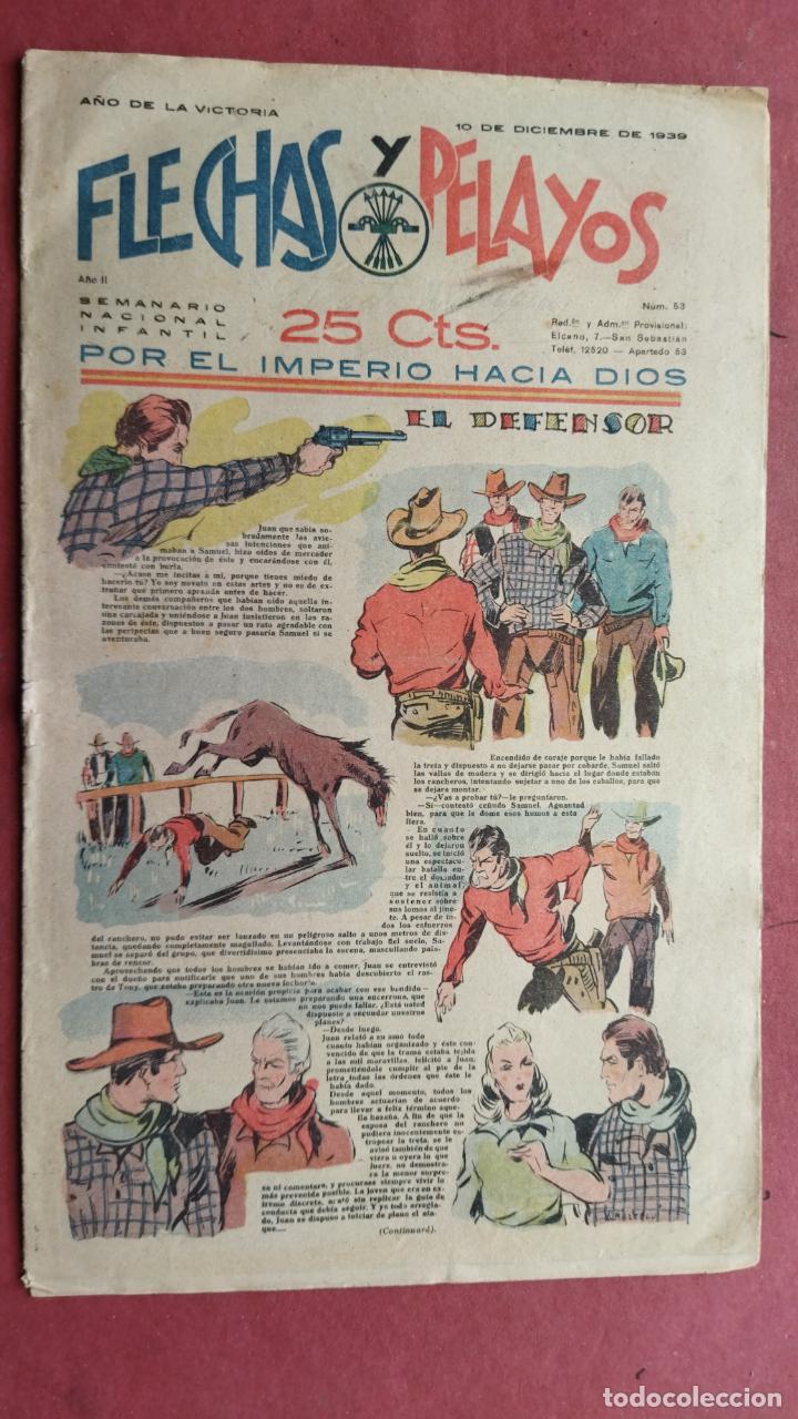 Tebeos: FLECHAS Y PELAYOS N&ordm; 53 - 10 DICIEMBRE 1939 - Foto 1