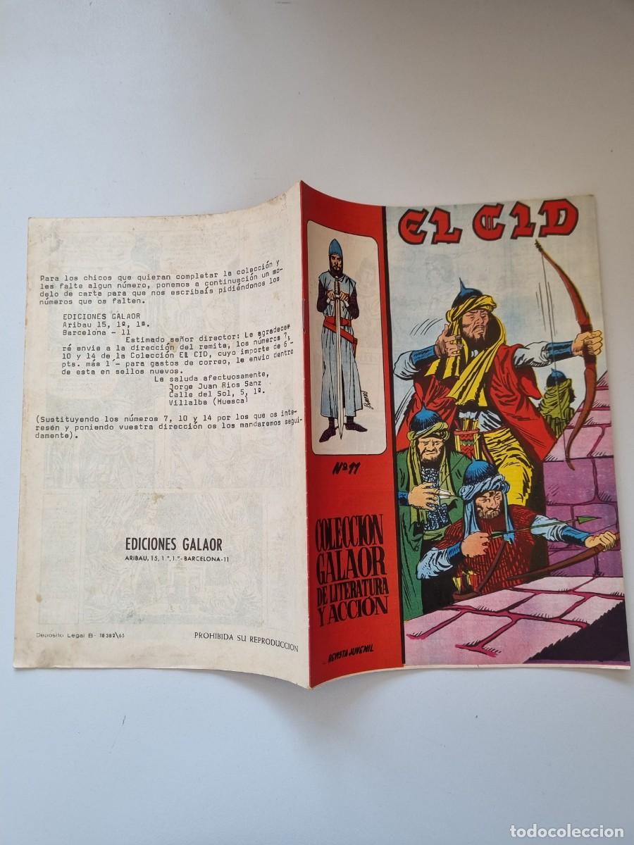 Tebeos: EL CID n&deg; 11 Edita GALAOR - Foto 3