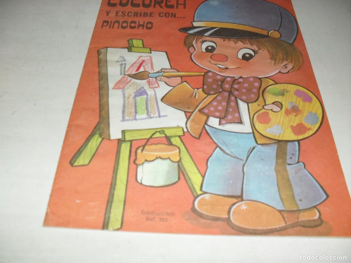 Tebeos: CUADERNO PARA PINTAR(USADO)COLOREA Y ESCRIBR CON..PINOCHO.BEASCOA,1983.