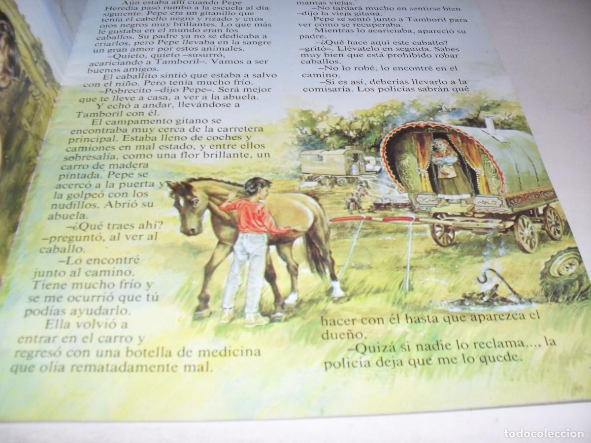 Tebeos: CUENTA CUENTOS 9 TAMBORIL Y EL GITANO(SIN LA CASETE).SALVAT,1987. - Foto 2
