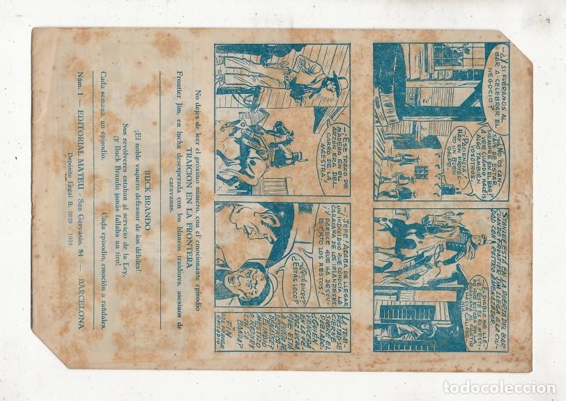 Tebeos: FRONTIER JIM N&ordm; 1 - PLUMA DE HALC&Oacute;N - MATEU 1959 - Foto 2