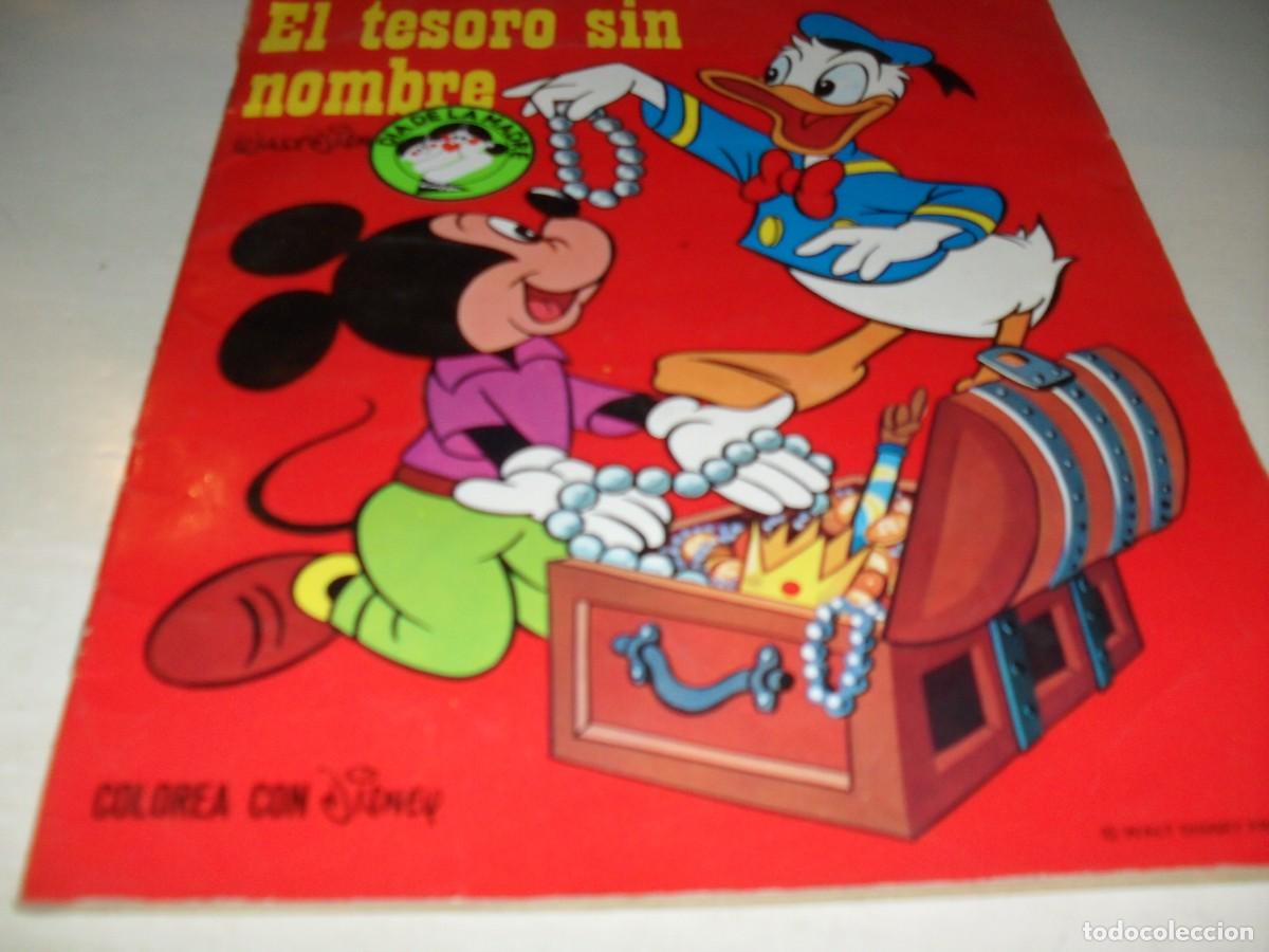 Tebeos: COLOREA CON DISNEY EL TESORO SIN NOMBRE.SUSAETA,1971