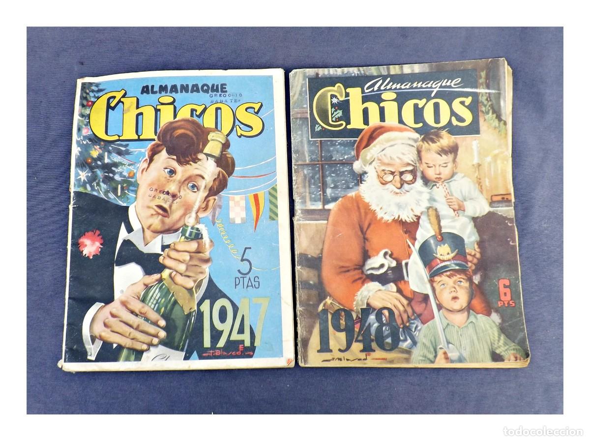 Tebeos: DOS ALMANAQUES - CHICOS - A&Ntilde;OS 1947 Y 1948 - Foto 1