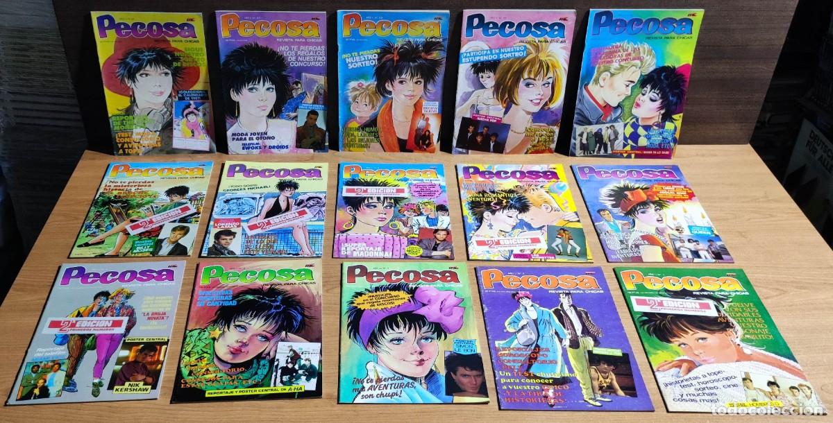 Tebeos: PECOSA REVISTA PARA CHICAS - LOTE 36 EJEMPLARES. - Foto 1