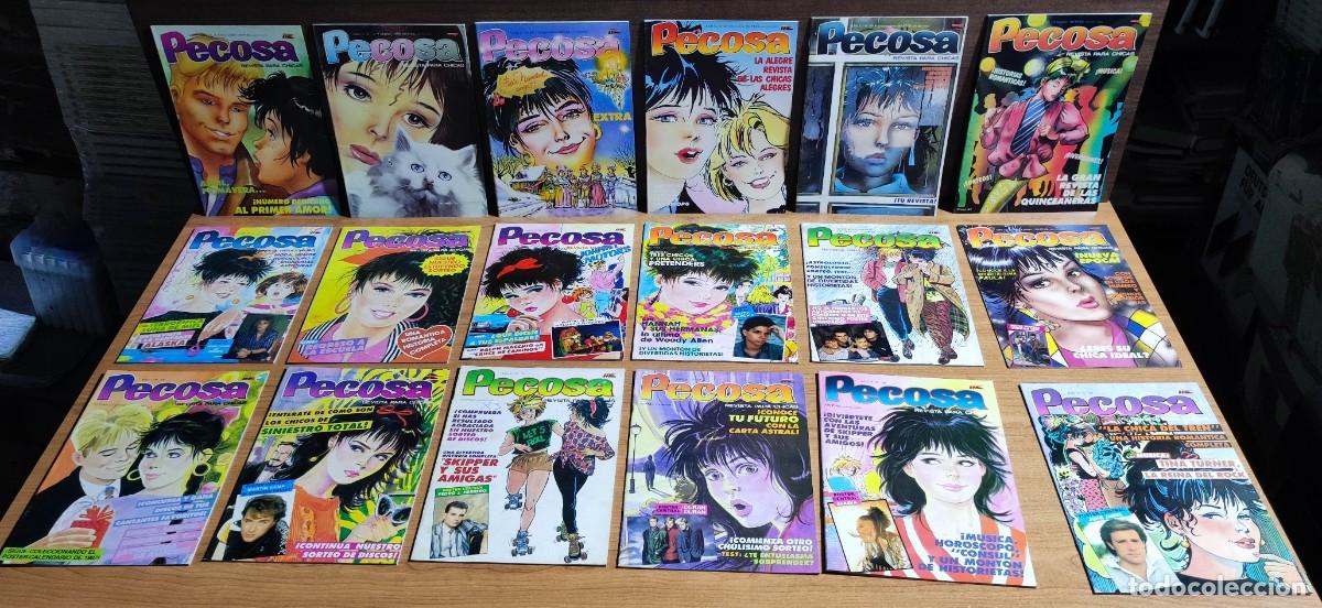 Tebeos: PECOSA REVISTA PARA CHICAS - LOTE 36 EJEMPLARES. - Foto 2