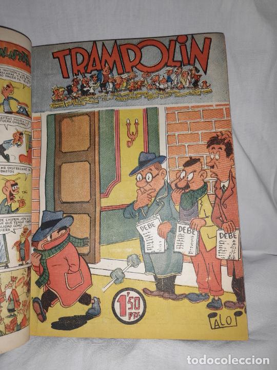 Tebeos: TRAMPOLIN LOTE DE 23 NUMEROS A&Ntilde;O 1955 - INCLUYE EXTRA. - Foto 3