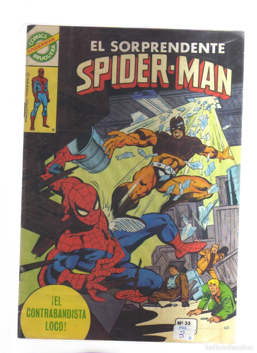 Tebeos: SPIDER-MAN BRUGUERA N,35 EL SORPRENDENTE - Foto 1