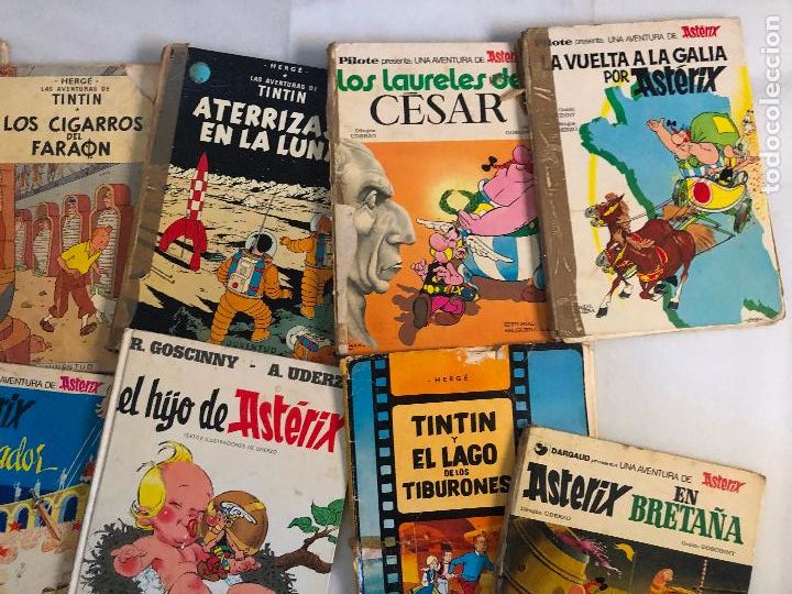 Tebeos: 17 asterix, tintin a&ntilde;os 70 deteriorados - Foto 3