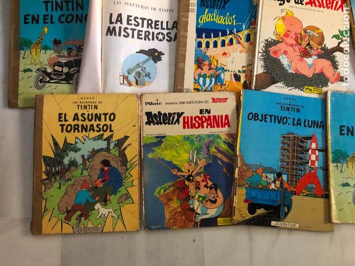 Tebeos: 17 asterix, tintin a&ntilde;os 70 deteriorados - Foto 4