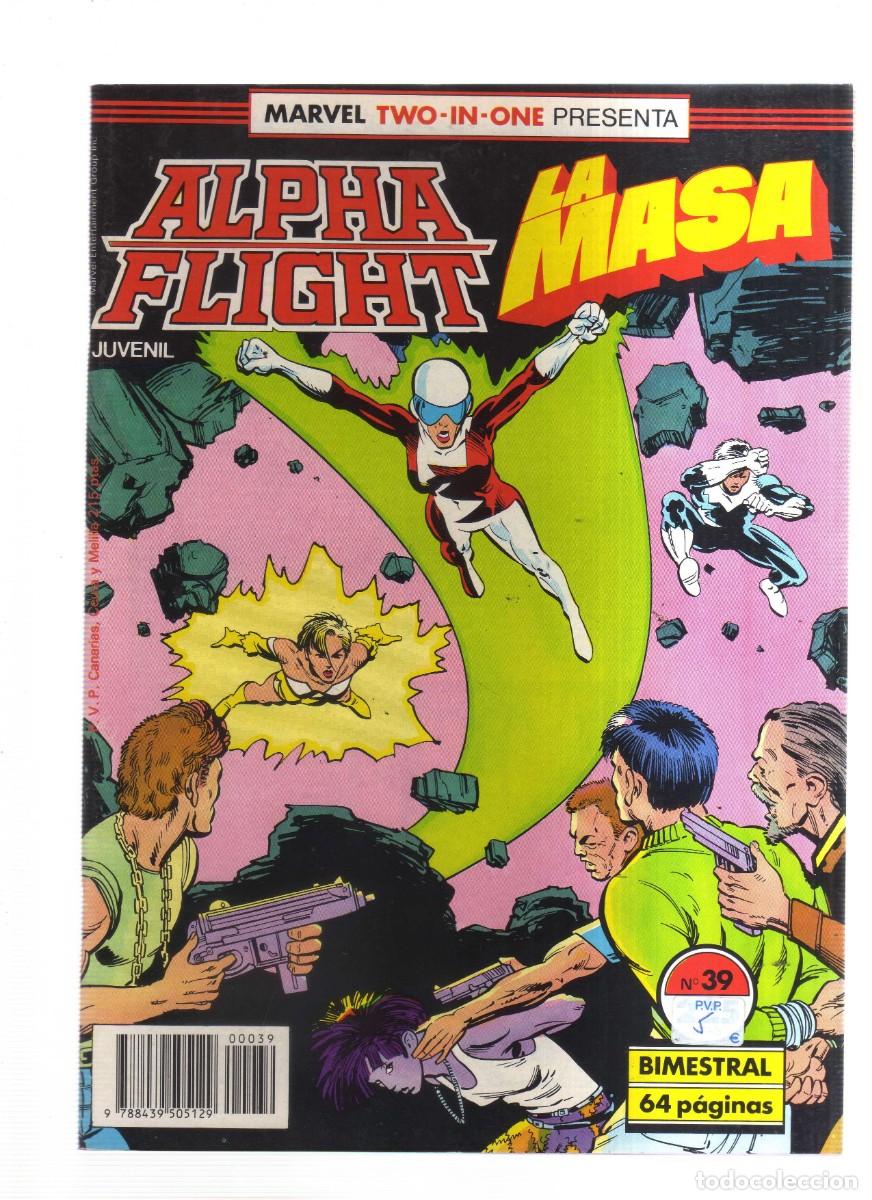 Tebeos: ALPHA FLIGHT LA MASA MARVEL TWO-IN-ONE N,39 BIMESTRAL 64 PAGINAS - Foto 1