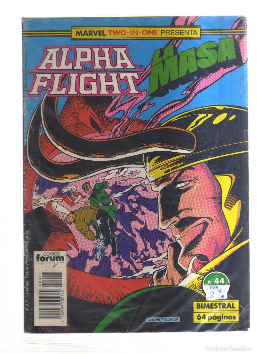 Tebeos: ALPHA FLIGHT LA MASA MARVEL TWO-IN-ONE N,44 BIMESTRAL 64 PAGINAS - Foto 1