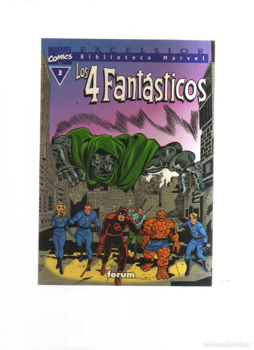 Tebeos: LOS 4 FANTASTICOS BIBLIOTECA MARVEL N,3 - Foto 1