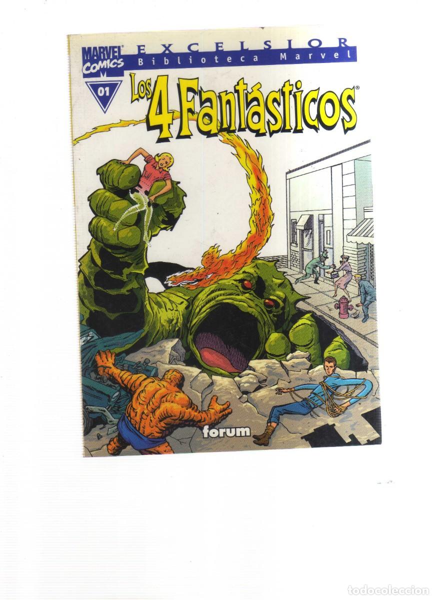Tebeos: LOS 4 FANTASTICOS BIBLIOTECA MARVEL N,01 - Foto 1