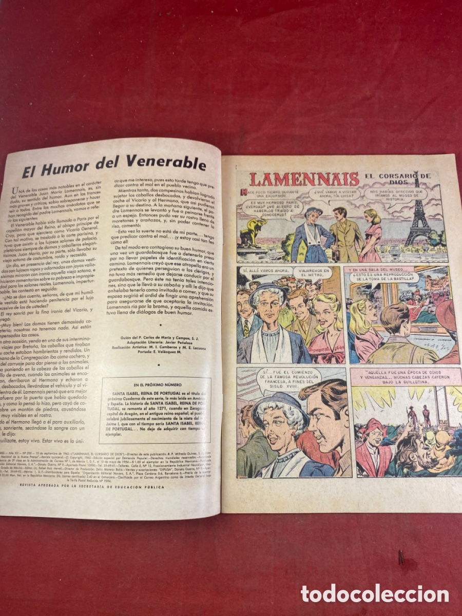 Tebeos: VIDAS EJEMPLARES LAMENNAIS EL CORSARIO DE DIOS - Foto 2