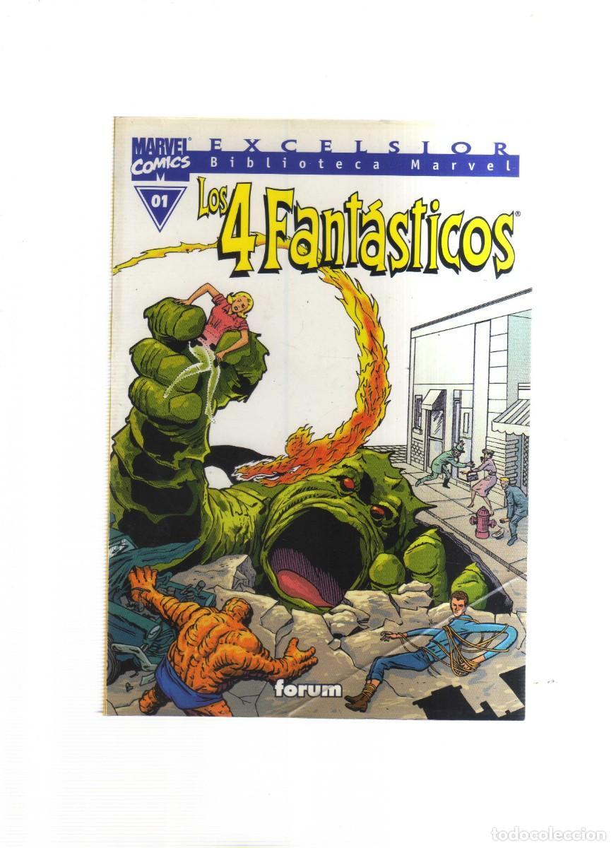 Tebeos: LOS 4 FANTASTICOS BIBLIOTECA MARVEL N,01 - Foto 1