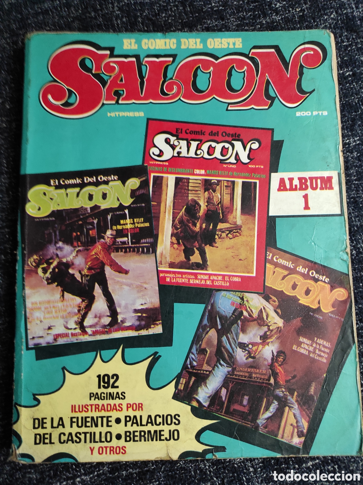 Tebeos: SALOON TOMO RECOPILATORIO CON LOS N&ordm; 0, 1, 2 , EL COMIC DEL OESTE - Foto 1