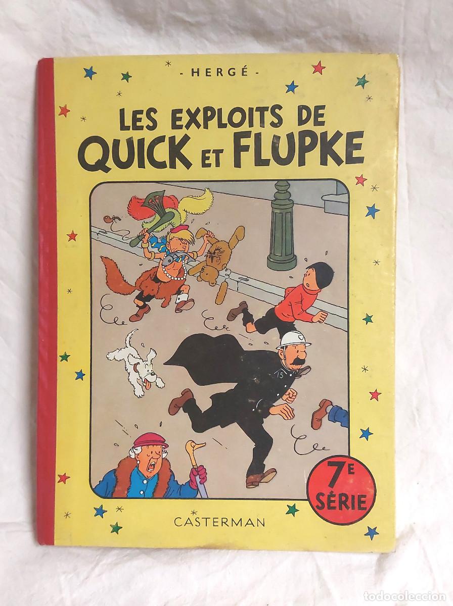 Tebeos: Les Exploits de Quick et Flupke Tomo n&ordm; 7 Dibujos de Herge Edit Casterman a&ntilde;o 1958 - Foto 1