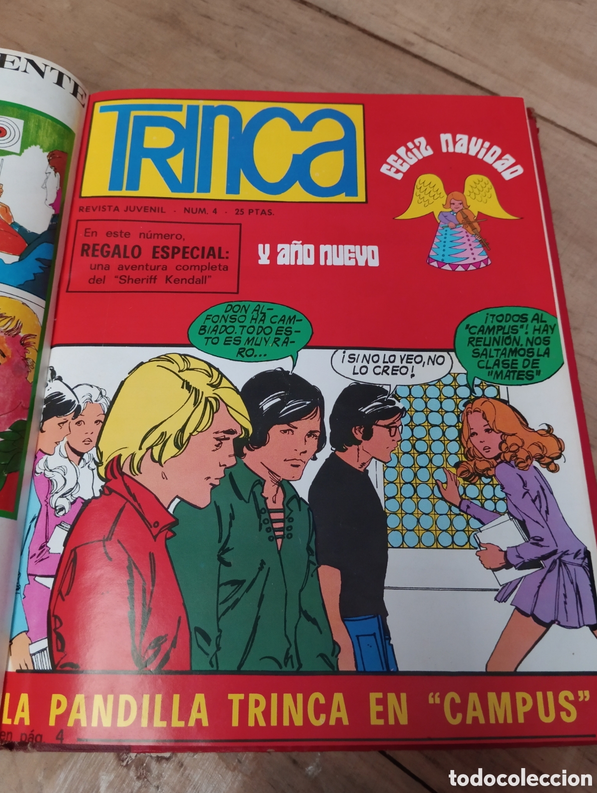 Tebeos: REVISTAS TRINCA 1 AL 10 ENCUADERNADAS. - Foto 4