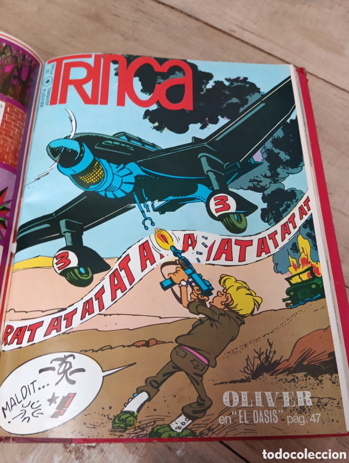 Tebeos: REVISTAS TRINCA 1 AL 10 ENCUADERNADAS. - Foto 6