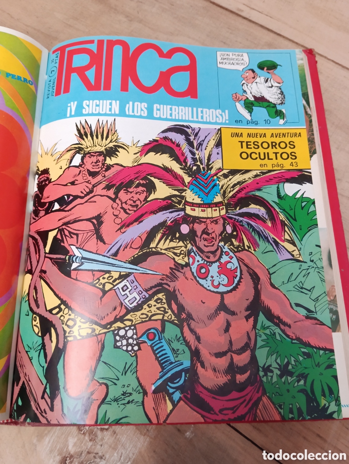 Tebeos: REVISTAS TRINCA 1 AL 10 ENCUADERNADAS. - Foto 7